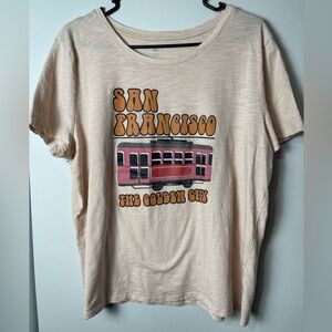 Cato Women's Short Sleeve Distressed Tee